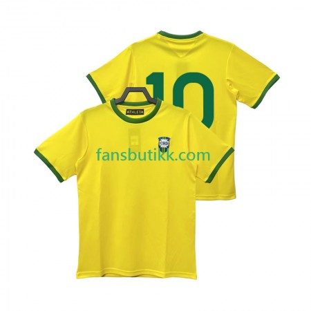 Fotballdrakt Brasil 10 1970 Retro Hjemmetrøye Kortermet